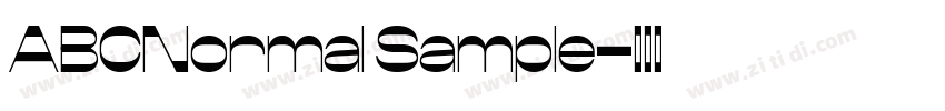 ABCNormal Sample字体转换 ABCNormal Sample字体转换
